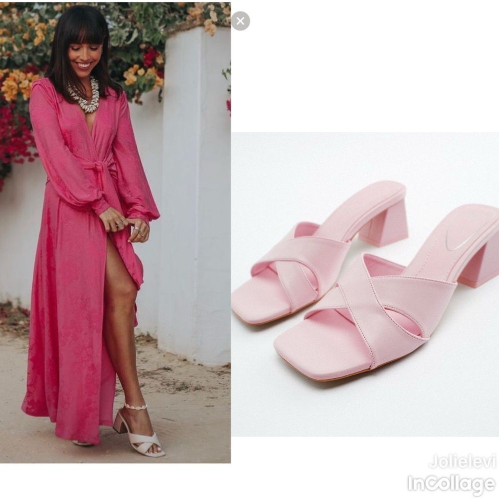 Zara Block Heel Sandals